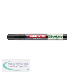 Edding E-50 Water-Based Paint Marker Medium Black (Pack of 10) 4-50-001/10