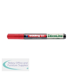 Edding E-51 Water-Based Paint Marker Fine Red (Pack of 10) 4-51-002/10