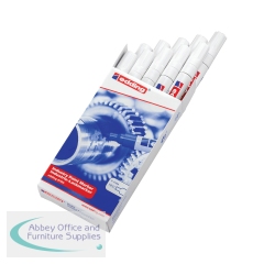 Edding 8750 Industry Paint Marker Bullet Tip (Pack of 10) White 4-8750049