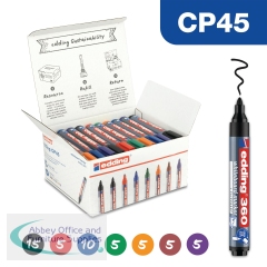 Edding 45 Boardmarker 360 Assorted (Pack of 50) 4-CP45