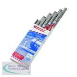 Edding 751 Bullet Tip Paint Marker Fine Silver (10 Pack) 751-054