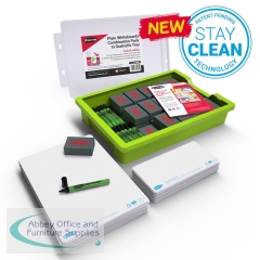 Show-me A4 Whiteboards Classroom Tray Kits (Pack of 30) GTC/SMB