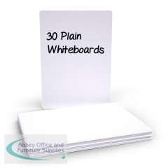 Budget Whiteboard Plain (30 Pack) WBP30