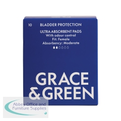 Grace and Green Bladder Support Pad Moderate (Pack of 10) GG_BLAD_F_MOD21
