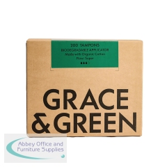 Grace and Green Organic Cotton Applicator Tampons Super (Pack of 200) EU_ATS_BULK_008