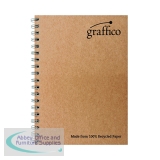 Graffico Recycled Wirebound Notebook 160Pg A4 (10 Pack) EN07340