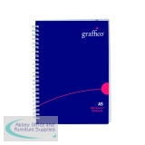 Graffico Hard Cover Wirebound Notebook 160 Pages A5 EN08814