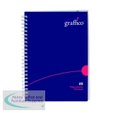 Graffico Polypropylene Wirebound Notebook 140 Pages A5 EN08822