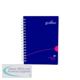 Graffico Polypropylene Wirebound Notebook 140 Pages A6 EN08826