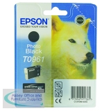 Epson T0961 Ink Cartridge Ultra Chrome K3 Husky Photo Black C13T09614010