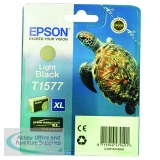 Epson T1577 Ink Cartridge Ultra Chrome K3 XL High Yield Turtle Light Black C13T15774010