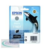 Epson T7607 Ink Cartridge Ultra Chrome HD Killer Whale Light Black C13T76074010