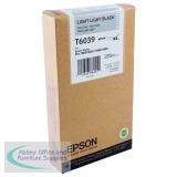 Epson T6039 Ink Cartridge Ultra Chrome K3 Light Light Black C13T603900
