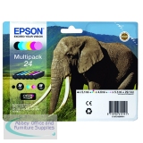 Epson 24 Ink Cartridge Photo HD Elephant CMYK/Light Cyan/Light Magenta C13T24284011