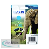 Epson 24XL Ink Cartridge Photo HD Claria Elephant Cyan C13T24324012