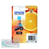 Epson 33XL Ink Cartridge Claria Premium High Yield Oranges Cyan C13T33624012