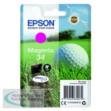 Epson 34 Ink Cartridge DURABrite Ultra Golf Ball Magenta C13T34634010