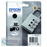 Epson 35XL Ink Cartridge DURABrite Ultra High Yield Padlock Black C13T35914010
