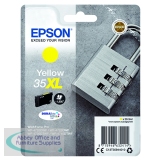 Epson 35XL Ink Cartridge DURABrite Ultra High Yield Padlock Yellow C13T35944010