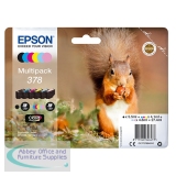 Epson 378 Ink Cartridge Claria Photo HD Squirrel CMYK/Light Cyan/Light Magenta C13T37884010
