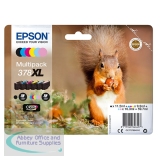 Epson 378XL Ink Cartridge Claria Photo HD High Yield Squirrel CMYK/Light Cy/Light Mag C13T37984010