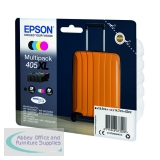 Epson 405XL Ink Cartridge DURABrite Ultra Suitcase CMYK C13T05H64010