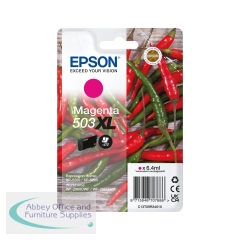 Epson 503XL Chillies Ink Cartridge High Yield Magenta C13T09R34010