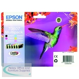 Epson T0807 Ink Cartridge Claria Photographic Hummingbird Multipack CMYK/Lt Cy/Lt Mag C13T08074011