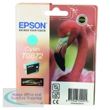 Epson T0872 Ink Cartridge Ultra Chrome Hi-Gloss 2 Flamingo Cyan C13T08724010
