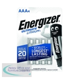 Energizer AAA Ultimate Lithium Batteries (4 Pack) 632965