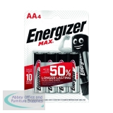 Energizer MAX E91 AA Batteries (4 Pack) E300112500