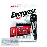Energizer MAX E92 AAA Batteries (4 Pack) E300124200
