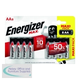 Energizer MAX E91 AA Batteries (8 Pack) E300112400