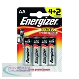 Energizer MAX E91 AA Batteries (4 + 2 Free Pack) E300142800