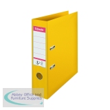 Esselte No1 Lever Arch File Slotted 75mm A4 Yellow (10 Pack) 811310