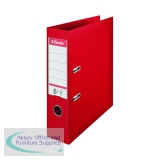 Esselte No 1 Lever Arch File Slotted 75mm A4 Red (10 Pack) 811330