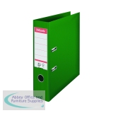 Esselte No 1 Lever Arch File Slotted 75mm A4 Green (10 Pack) 811360
