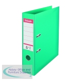 Esselte 75mm Lever Arch File Polypropylene A4 Turquoise (10 Pack) 811550
