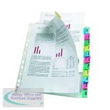 Esselte 12-Tab Index Pocket A4 Assorted 414170
