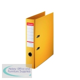 Esselte 75mm Lever Arch File Polypropylene A4 Yellow (Pack of 10) 48061
