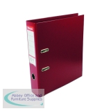 Esselte 75mm Lever Arch File Polypropylene A4 Burgundy (Pack of 10) 48069