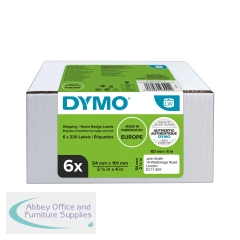 Dymo LabelWriter Shipping Labels 54mmx101mm (Pack of 6) 2093092
