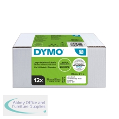 Dymo LabelWriter Large Address Labels 36mmx89mm (Pack of 12) 2093093