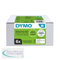 Dymo LabelWriter Multipurpose Labels 32mmx57mm (Pack of 6) 2093094