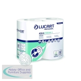 Lucart Aquastream 4 Conventional Toilet Rolls x4 Rolls Per Pack (Pack of 56) 811B70J