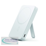 ESR HaloLock Mini Kickstand Wireless Power Bank 5000mAh MagSafe Compatible White 2G504W