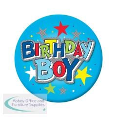 Birthday Boy Giant Badge (Pack of 6) 24780-NBC