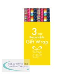 Happy Birthday Giftwrap Wrapping Paper 3m Assorted (Pack of 49) 37091-GWC