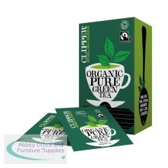 Clipper Fairtrade Organic Green Tea Bags (Pack of 25) CTN411