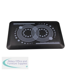 Floortex AFS-TEX 2000 Active Anti-Fatigue Mat 500x800mm Black 874951007469